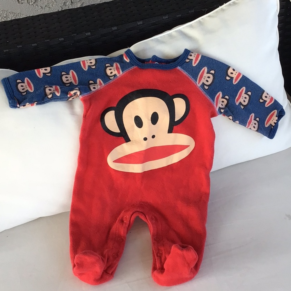 ‘Small Paul’ Monkey Footie PJs